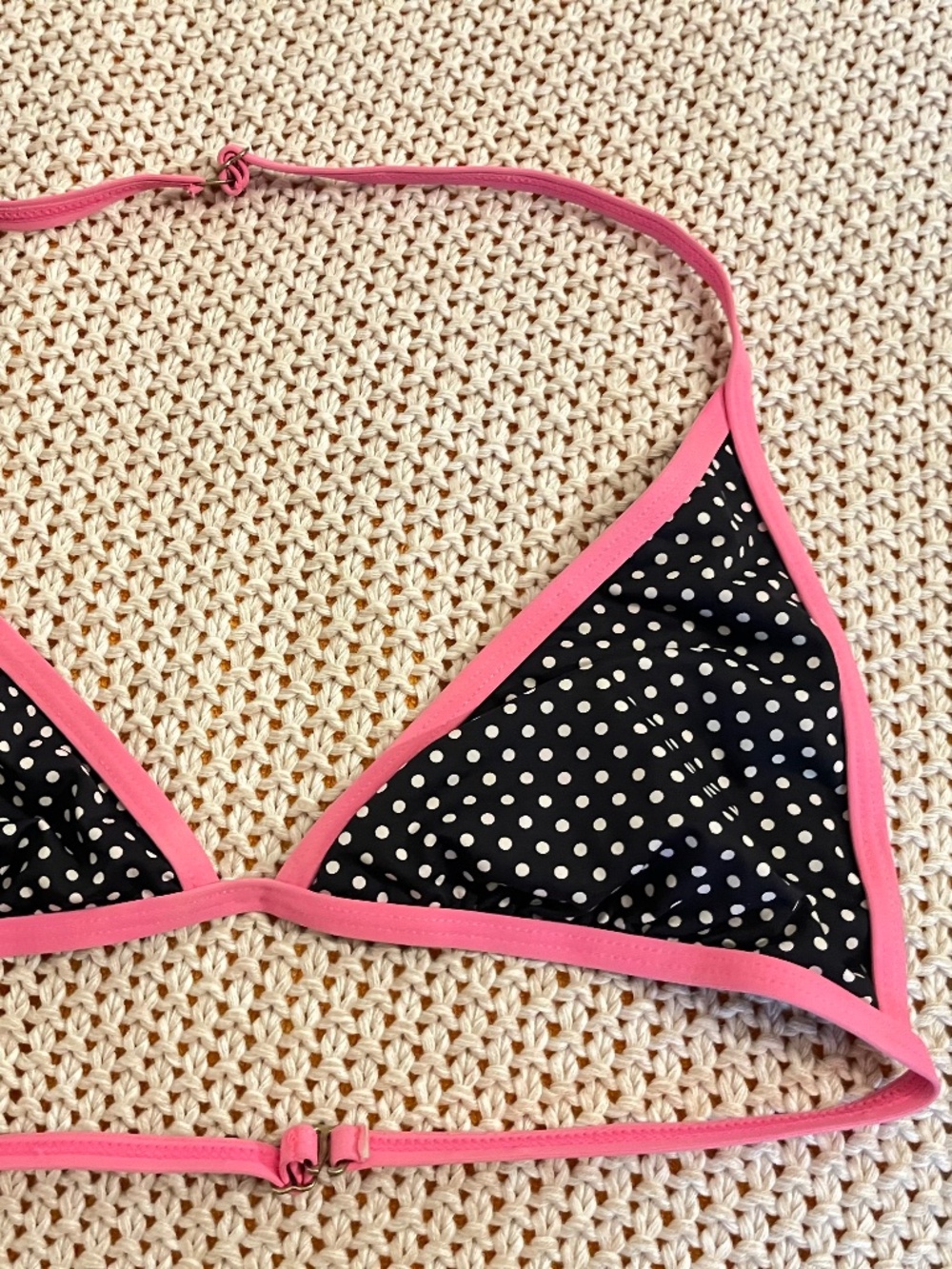 Polka dot bikini top